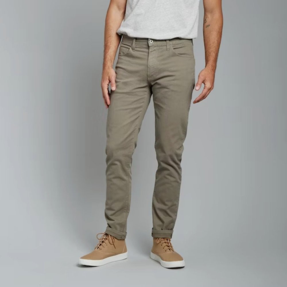 Men's Huckberry Fint & Tinder 365 Pant - Slim in Sage